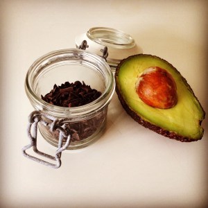 Avocado and raw choc